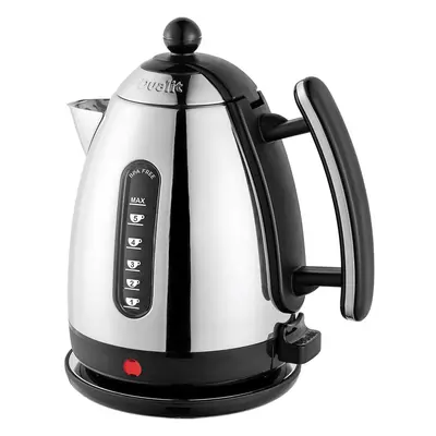 Dualit Lite Kettle - 1.5L Jug Kettle - Polished with Black Trim, High Gloss Finish - Fast Boilin