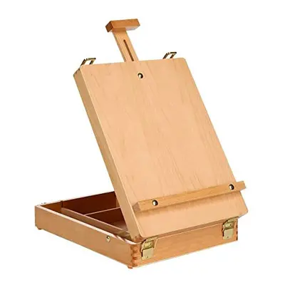 Wooden Table Box Easel, Adjustable Easel Wood Table Sketch Box Easels, Portable Art Easel for Pa