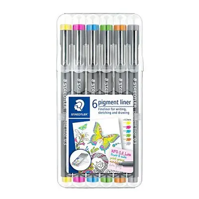 Staedtler pigment liner 0.3 mm, Staedtler box with colours, 30803S2SB6