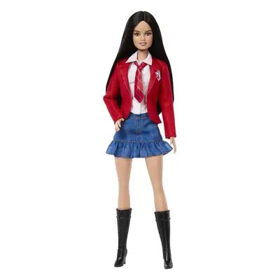 Barbie Lupita Doll Wearing Removable School Uniform with Boots Neckti