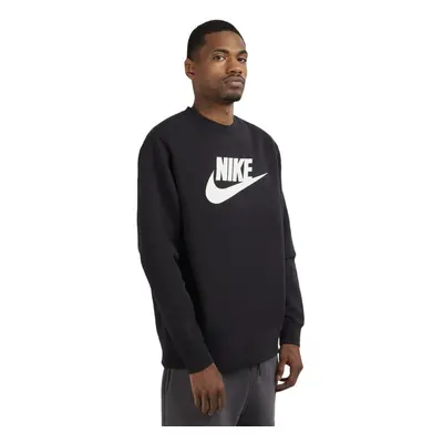 Nike Mens Club Graphic Fleece Crew Black