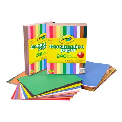 Crayola - Construction Paper, Unidades, Colores Surtidos, para Dibujos, Collage, Art&Craft