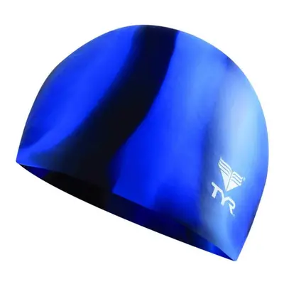 TYR Multi Silicone Cap Blue