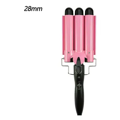 (28mm) Ceramic Triple Barrel Hair Curler | Curling Wand, Crimper & Waver