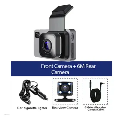 (front rear, NONE) Black Box Car Loop Recording Dashcam With WiFi Supports GPS Camera for Car De