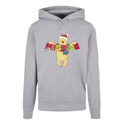 (L, Sports Grey) Disney Womens/Ladies Winnie The Pooh Festive Hoodie