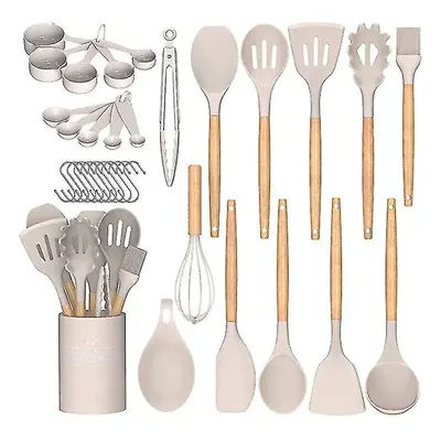 Kitchen Cooking Utensils Set Pcs Non-stick Silicone Cooking Kitchen Utensils Spatula Set