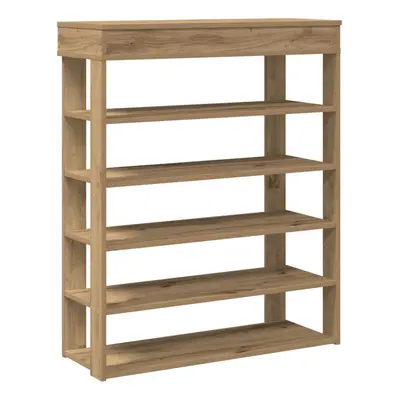 (artisan oak, cm) vidaXL Shoe Rack Shoe Cabinet Holder Hall Shoe Storage Shelf Engineered Wood