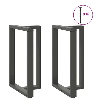 (anthracite, x x (90-91) cm) vidaXL Dining Table Legs T-ShapedÃÂ Desk Legs Metal Furniture Legs