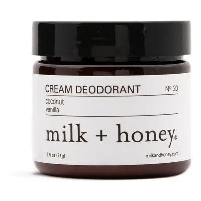 milk + honey Aluminum Free cream Deodorant No with coconut and