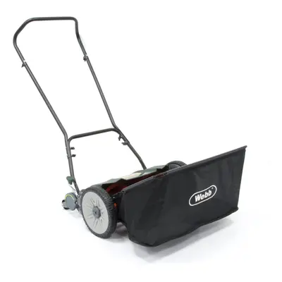 Webb H18 Hand Push Cylinder Lawn Mower 45cm/18in Contact Free Sidewheel Rear Roller