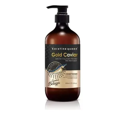 Keratine Queen Gold Caviar Keratin Collagen Protin Pre-Treatment Conditioner 800ml |Hair Repair,