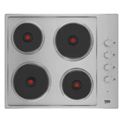 Beko HIBE64101X 61cm Solid Plate Hob - Stainless Steel