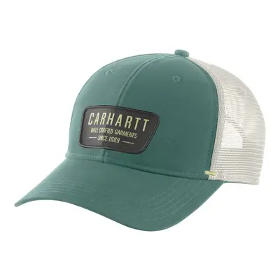 Carhartt Men's Canvas Mesh-Back Crafted Patch Cap Slate Green OFA