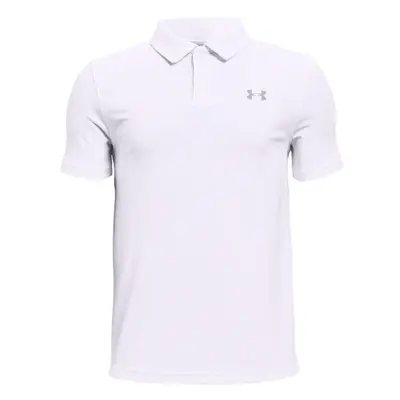 Under Armour Boy's Performance Polo (Big Kids) White SM (8 Big Kids)