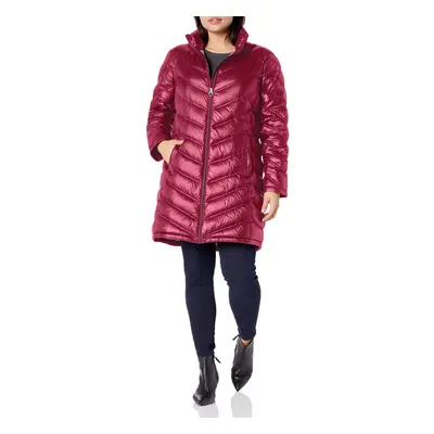 Calvin Klein Women's Chevron Quilted Packable Down Jacket (Standard an