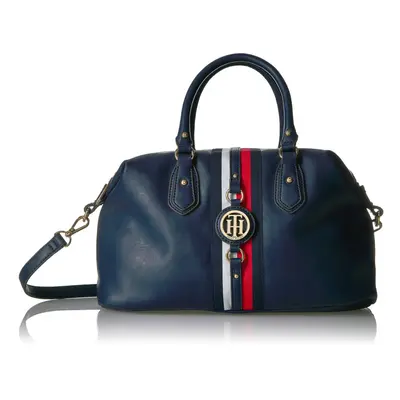 Tommy Hilfiger Jaden Satchel Crossbody Bag Navy Polyvinyl Chloride