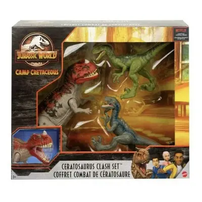 Jurassic World Camp Cretaceous Isla Nublar Ceratosaurus Clash Set with