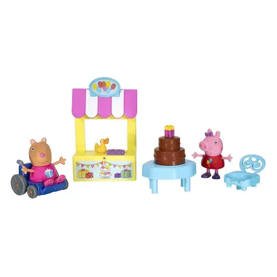 Peppa Pig Perfect Birthday Party Playtime Set Features Character Toy Figures Incl. Mandy Mouse w