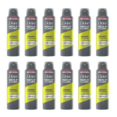 Dove Men + Care Sport Active + Fresh Antiperspirant Deodorant Aerosol ml (Pack of 12)