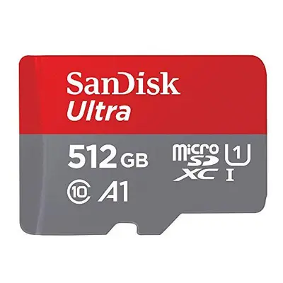 SanDisk 512GB Ultra microSDXC card + SD adapter up to MB/s with A1 App Performance UHS-I Class U