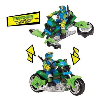 Teenage Mutant Ninja Turtles Mutating Quad Rotor Vehicle with Leonardo Vehicle