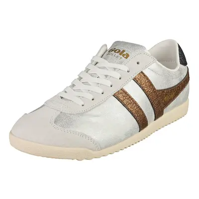 Gola Bullet Blaze Womens Fashion Trainers in White Copper Navy - Size UK