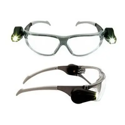 3M 11356-00000M LED Light Vision Safety Glasses Anti-Scratch/Anti-Fog Clear Lens