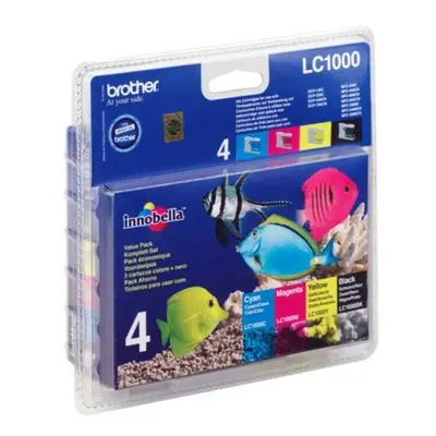 Brother LC-1000VAL Ink cartridge multi pack, 500pg + 3x400pg, Pack qty