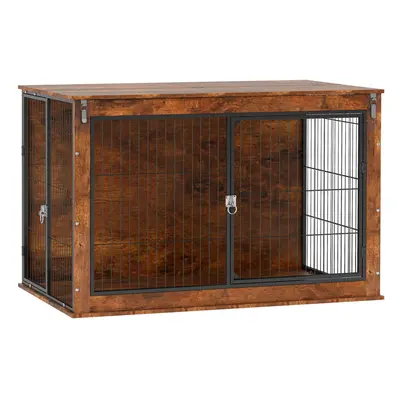 PawHut Dog Crate Furniture with Flip-up Top, Doors, for Extra Large Dogs