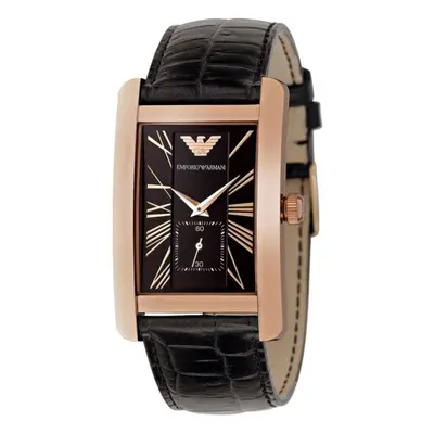 Emporio Armani AR0168 Rectangular Rose Gold Men's Watch