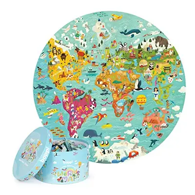 World Map Jigsaw Puzzle for Kids Puzzles Age Year Olds - Piece Animals of the World Jigsaw from 