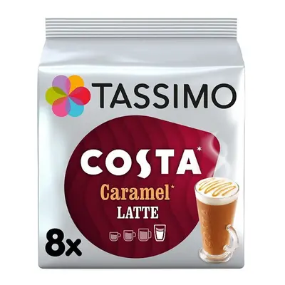 Tassimo Costa Caramel Latte Coffee Pods x8