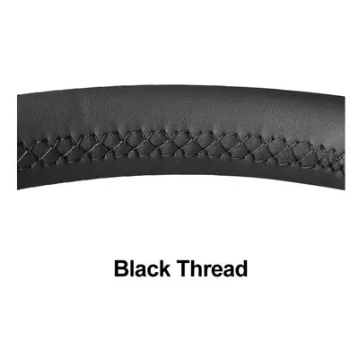 Black Artificial Leather Car Steering Wheel Cover For Chevrolet Spark