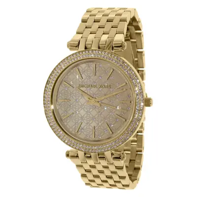 Michael Kors Darci Ladies Watch Gold PVD Bracelet MK Logo Dial MK3398