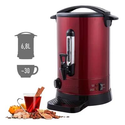 AREBOS Catering Urn | Mulled Wine Cooker 950W Hot Drink Dispenser 6.8L with Drip Tray, Outlet Ta