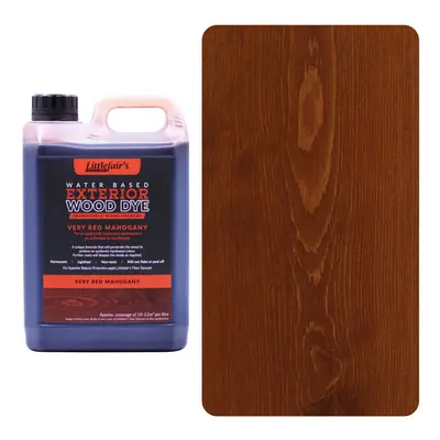 (2.5ltr, Very Red Mahogany) Exterior Wood Dye - Traditional Colours