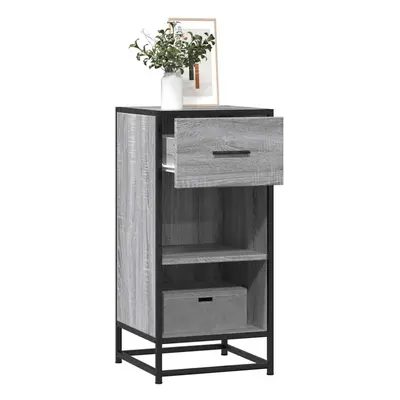 vidaXL Sideboard Grey Sonoma 35.5x35x76 cm Engineered Wood and Metal