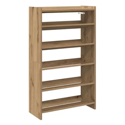 (artisan oak, cm/ cm) vidaXL Shoe Rack Shoe Cabinet Shoe Storage Shelf Hall Cupboard Engineered 