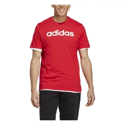 adidas Men's Essentials Single Jersey Linear Embroidered Logo T-Shirt