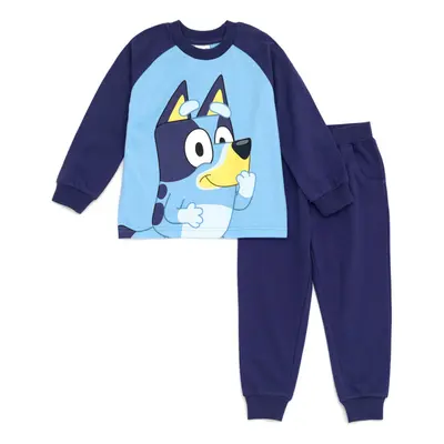 Bluey Toddler Boys T-Shirt and Jogger French Terry Pants Outfit Set 4T