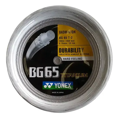 Yonex BG-65 Ti White Badminton String in Reel