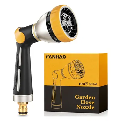 FANHAO Hose Pipe Spray Gun 100% Heavy Duty Metal Spray Gun w/ Thumb Control High Pressure Hose N