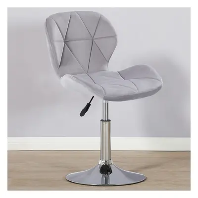 (Velvet Grey) Charles Jacobs Small Swivel Chair | Home Office Furniture