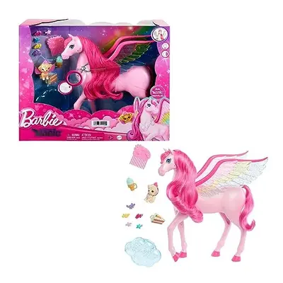 A Touch of Magic Pegasus, Pink Pegasus with Pink Hair and Rainbow Wings, Lights and Sounds, Toy 