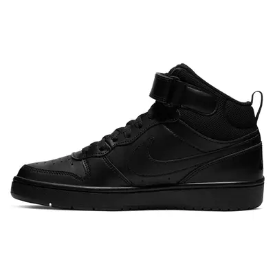 Nike Boy's Court Borough Mid (Big Kid) Black/Black/Black Big Kid