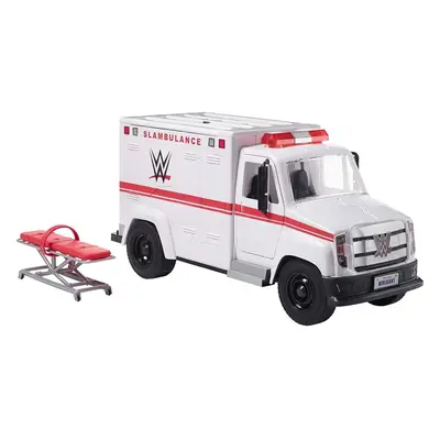 WWE Wrekkin' Slambulance Vehicle with Rolling Wheels & 8+ Wrekkin'