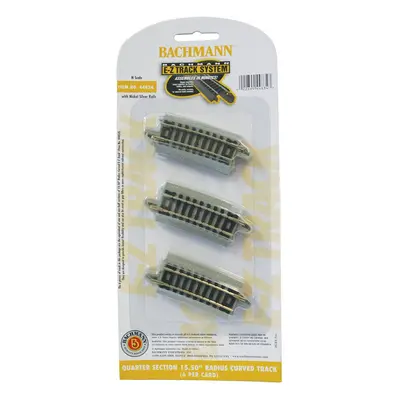 Bachmann Industries Quarter Section 15.50"" Radius Curved Track (6/Car