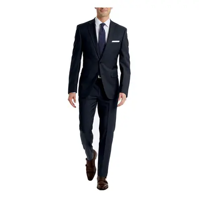 Calvin Klein Men's Slim Fit Suit Separates Solid Navy Short