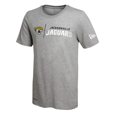 New Era NFL Men's Gametime Dri-Tek Cool Grey Short Sleeve T-Shirt, Jacksonville Jaguars, Small